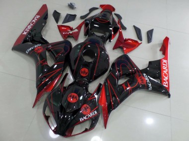 Red Bacardi 2006-2007 Honda CBR1000RR Fairings Factory