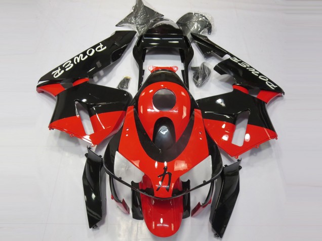 Red Black Power 2003-2004 Honda CBR600RR Fairings Factory Red Black Power 2003-2004 Honda CBR600RR Fairings Factory