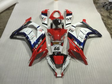 Red blue and White Race 2011-2015 Kawasaki ZX10R Fairings Factory