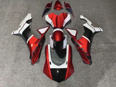 Red & Carbon Fiber Accents 2015-2019 Yamaha R1 Fairings Factory