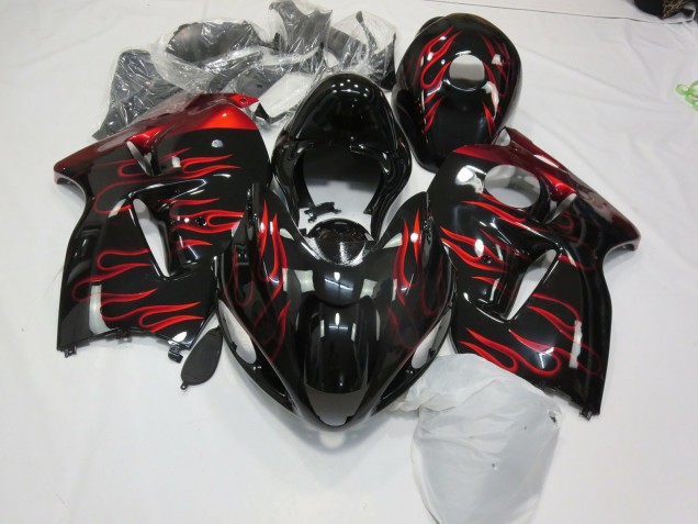 Red Flame 1997-2007 Suzuki GSXR 1300 Fairings Factory Red Flame 1997-2007 Suzuki GSXR 1300 Fairings Factory