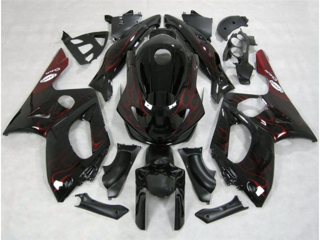 Red Flame 1998-2007 Yamaha YZF600 Fairings Factory Red Flame 1998-2007 Yamaha YZF600 Fairings Factory