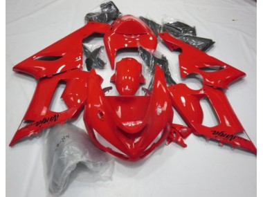 Red Gloss 2005-2006 Kawasaki ZX6R Fairings Factory