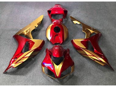 Red & Gold 2006-2007 Honda CBR1000RR Fairings Factory