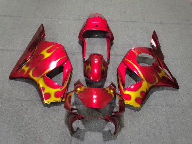 Red & Gold Style 2002-2003 Honda CBR954 Fairings Factory