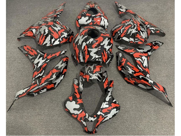 Red Grey Camo 2009-2012 Honda CBR600RR Fairings Factory Red Grey Camo 2009-2012 Honda CBR600RR Fairings Factory