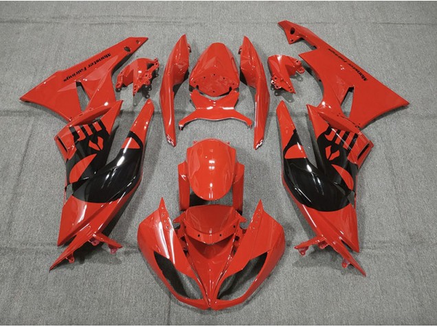 Red Punisher 2009-2012 Kawasaki ZX6R Fairings Factory Red Punisher 2009-2012 Kawasaki ZX6R Fairings Factory