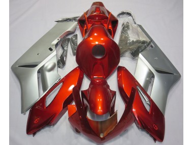 Red Silver 2004-2005 Honda CBR1000RR Fairings Factory