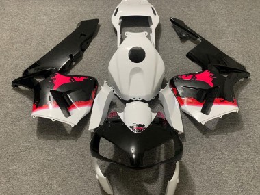 Red Splatter 2003-2004 Honda CBR600RR Fairings Factory