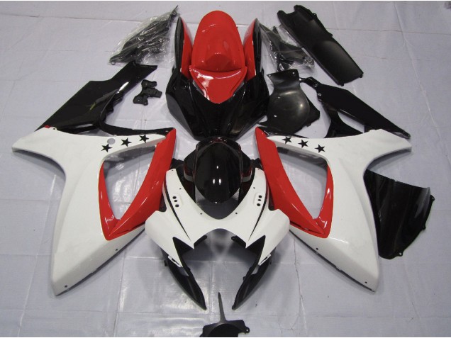 Red Star 2006-2007 Suzuki GSXR 600-750 Fairings Factory Red Star 2006-2007 Suzuki GSXR 600-750 Fairings Factory