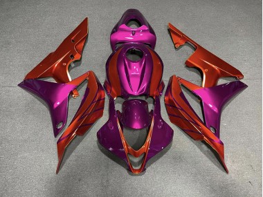 Red & Violet 2007-2008 Honda CBR600RR Fairings Factory