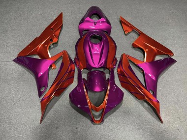 Red & Violet 2007-2008 Honda CBR600RR Fairings Factory