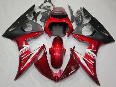 Red & White 2003-2005 Yamaha R6 Fairings Factory