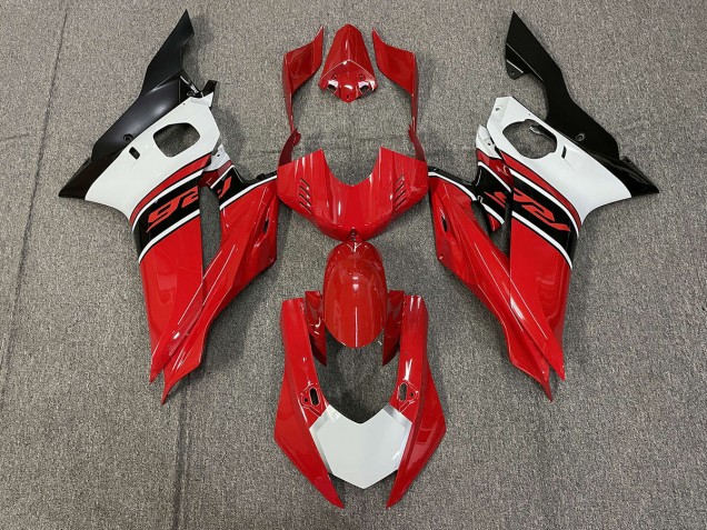 Red White and Black 2017-2019 Yamaha R6 Fairings Factory Red White and Black 2017-2019 Yamaha R6 Fairings Factory