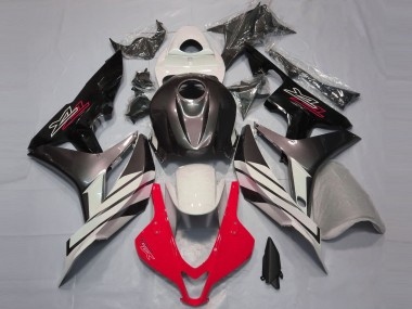 Red White and Gray 2007-2008 Honda CBR600RR Fairings Factory