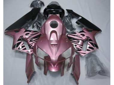 Rose Pink Flame 2005-2006 Honda CBR600RR Fairings Factory