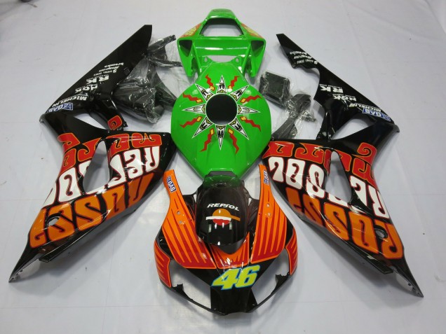 Rossi Lime 2006-2007 Honda CBR1000RR Fairings Factory Rossi Lime 2006-2007 Honda CBR1000RR Fairings Factory