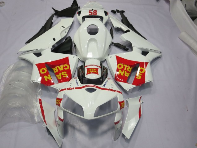 San Carlo 58 2005-2006 Honda CBR600RR Fairings Factory San Carlo 58 2005-2006 Honda CBR600RR Fairings Factory