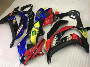 Share Red and Blue 2016-2019 Kawasaki ZX10R Fairings Factory