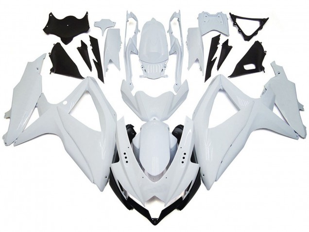 Shining Gloss White 2008-2010 Suzuki GSXR 600-750 Fairings Factory Shining Gloss White 2008-2010 Suzuki GSXR 600-750 Fairings Factory