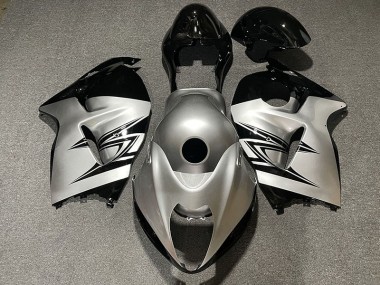 Silver and Black 1997-2007 Suzuki GSXR 1300 Fairings Factory