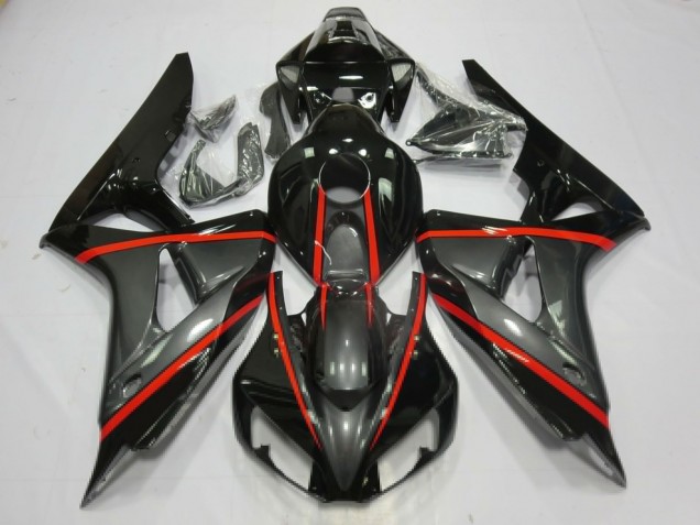 Silver and Black 2006-2007 Honda CBR1000RR Fairings Factory Silver and Black 2006-2007 Honda CBR1000RR Fairings Factory