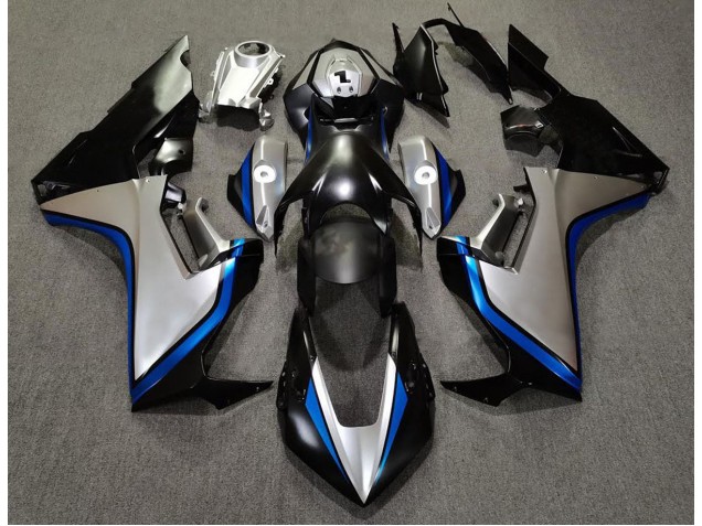 Silver and Black & Blue 2017-2019 Honda CBR1000RR Fairings Factory Silver and Black & Blue 2017-2019 Honda CBR1000RR Fairings Factory