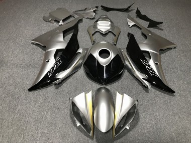 Silver and Black Custom 2008-2016 Yamaha R6 Fairings Factory