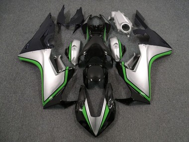Silver and Black & Green 2017-2019 Honda CBR1000RR Fairings Factory