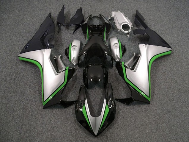 Silver and Black & Green 2017-2019 Honda CBR1000RR Fairings Factory