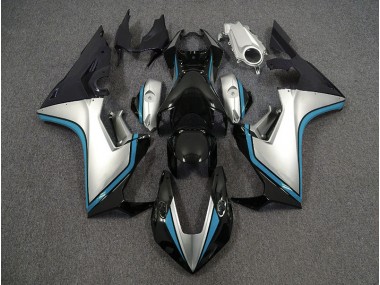 Silver and Black & Light Blue 2017-2019 Honda CBR1000RR Fairings Factory
