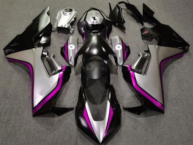 Silver and Black & Pink 2017-2019 Honda CBR1000RR Fairings Factory