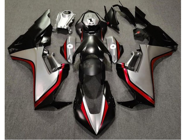 Silver and Black & Red 2017-2019 Honda CBR1000RR Fairings Factory Silver and Black & Red 2017-2019 Honda CBR1000RR Fairings Factory