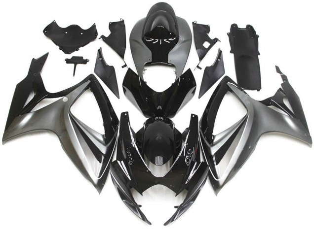 Silver and Black Special OEM Style 2006-2007 Suzuki GSXR 600-750 Fairings Factory Silver and Black Special OEM Style 2006-2007 Suzuki GSXR 600-750 Fairings Factory
