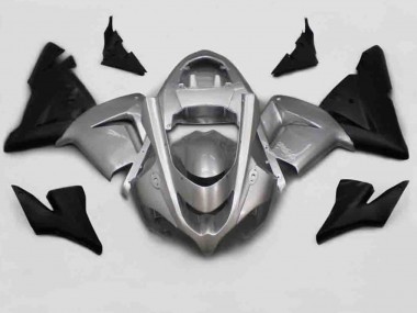 Silver Black 2004-2005 Kawasaki ZX10R Fairings Factory