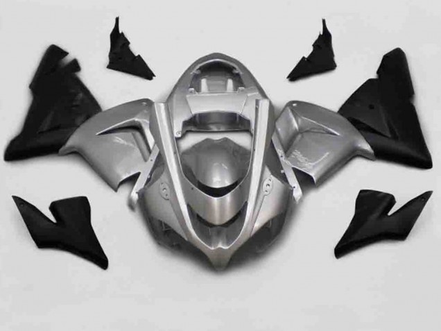 Silver Black 2004-2005 Kawasaki ZX10R Fairings Factory