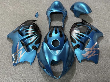 Sky Blue and Black 1997-2007 Suzuki GSXR 1300 Fairings Factory