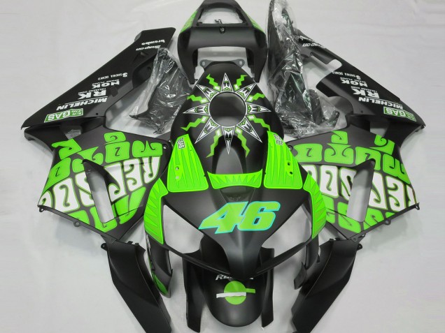 Slime Green Rossi Repsol 2003-2004 Honda CBR600RR Fairings Factory Slime Green Rossi Repsol 2003-2004 Honda CBR600RR Fairings Factory