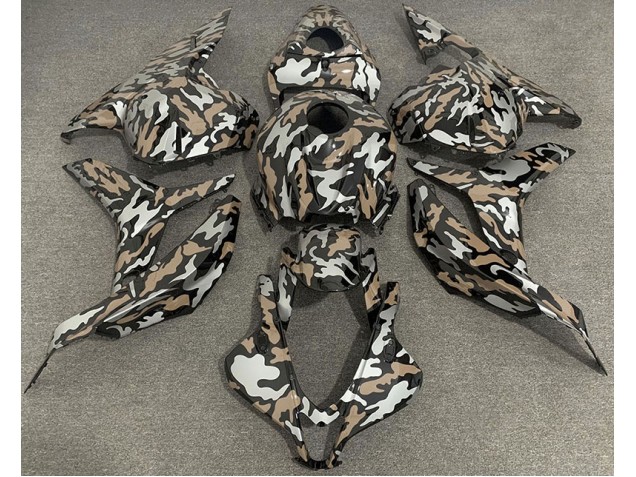 Tan and Silver Camo 2009-2012 Honda CBR600RR Fairings Factory Tan and Silver Camo 2009-2012 Honda CBR600RR Fairings Factory