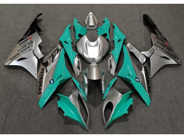 Teal and Silver 2009-2018 BMW S1000RR Fairings Factory Teal and Silver 2009-2018 BMW S1000RR Fairings Factory
