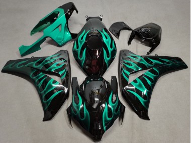 Teal Flame 2008-2011 Honda CBR1000RR Fairings Factory