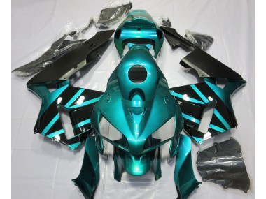 Teal & Gloss Black Design 2005-2006 Honda CBR600RR Fairings Factory