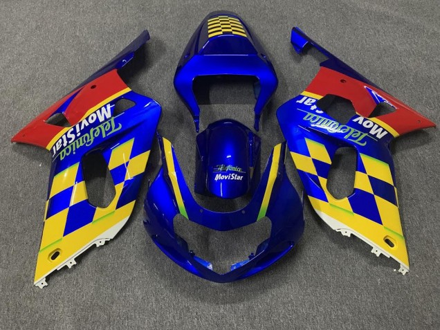 Telefonica 2001-2003 Suzuki GSXR 600-750 Fairings Factory Telefonica 2001-2003 Suzuki GSXR 600-750 Fairings Factory