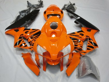 Tribal Orange 2005-2006 Honda CBR600RR Fairings Factory