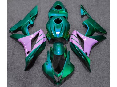 Turquoise and Pink 2007-2008 Honda CBR600RR Fairings Factory