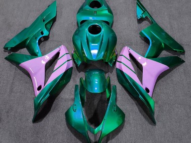 Turquoise and Pink 2007-2008 Honda CBR600RR Fairings Factory
