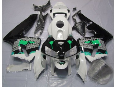 Turquoise Splatter on Gloss Black 2005-2006 Honda CBR600RR Fairings Factory