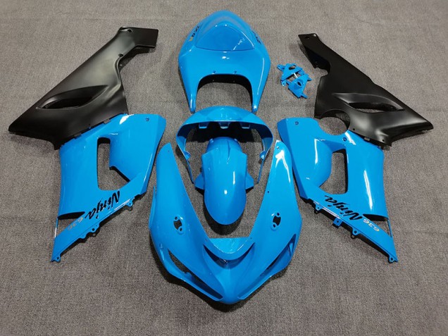 Vibrant Blue 2005-2006 Kawasaki ZX6R Fairings Factory