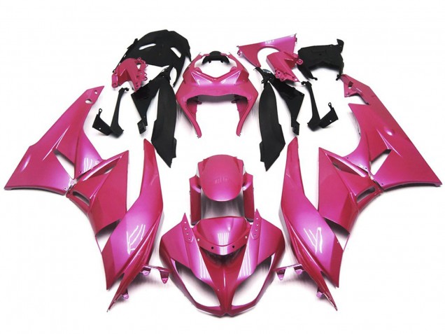 Vibrant Gloss Pink 2009-2012 Kawasaki ZX6R Fairings Factory Vibrant Gloss Pink 2009-2012 Kawasaki ZX6R Fairings Factory