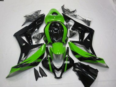 Vibrant Green and Black 2007-2008 Honda CBR600RR Fairings Factory